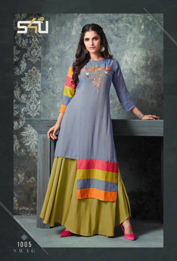 S4U By Swag Vol 3 New Party Wear Kurti With Palazzo Collection S4U By Swag Vol 3 New Party Wear Kurti With Palazzo Collection
